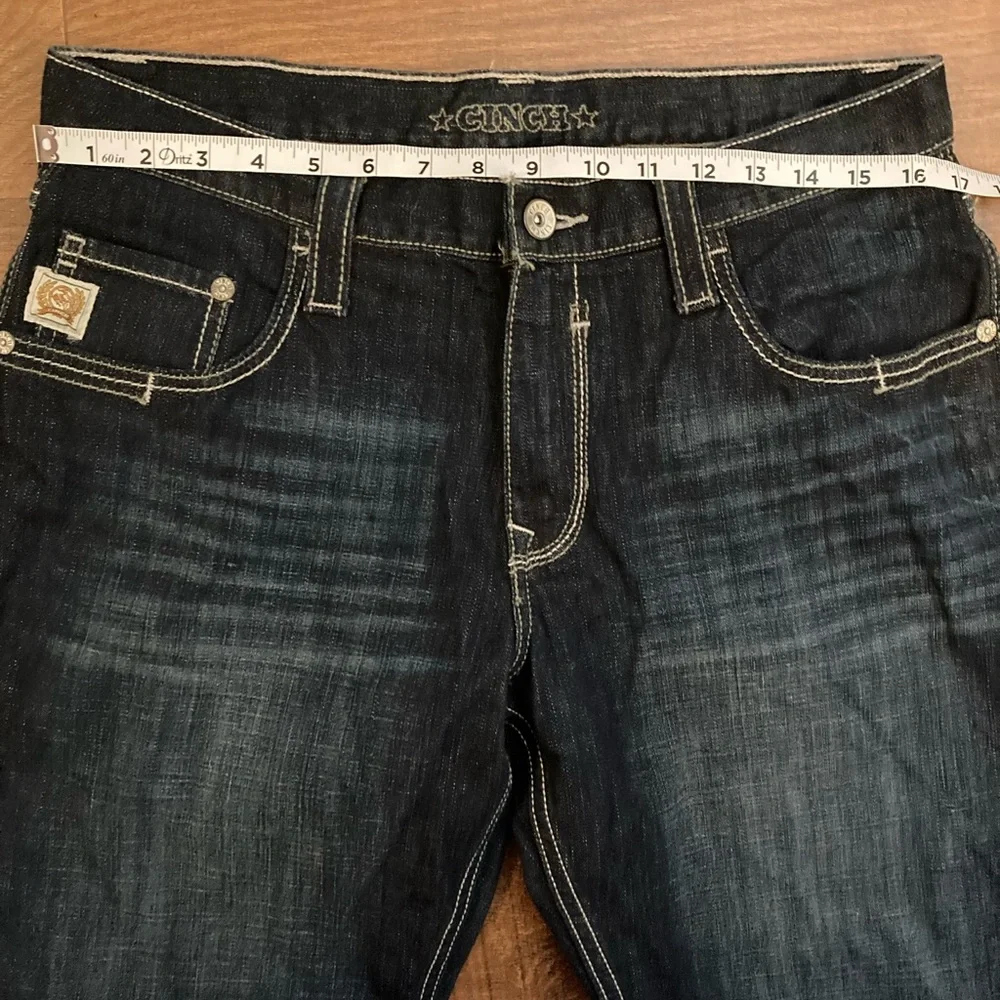 Cinch Carter 2.4 Performance Jeans Relaxed Dark Stone EUC WhiteLabel Men’s 33x32
